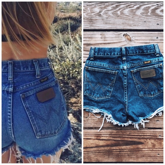 wrangler cut off stretch shorts